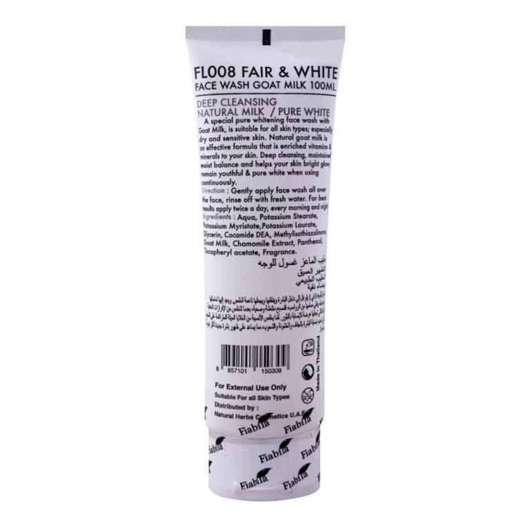 Fair & White Face Wash Goat Milk 100ml - Image 2