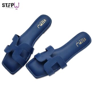Sophisticated Blue Rexine Sandals for Women