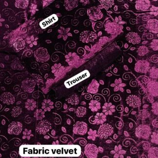 Purple Velvet Sequin Suit for Women Wedding Party Wear