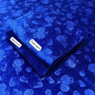 Royal Blue Velvet Suit with Sequins for Pakistani Women