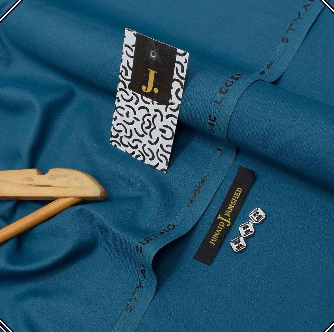 Men's Turquoise Wash & Wear Plain Suit Summer - Image 2