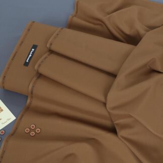 Premium Unstitched Brown Suit Fabric for Men
