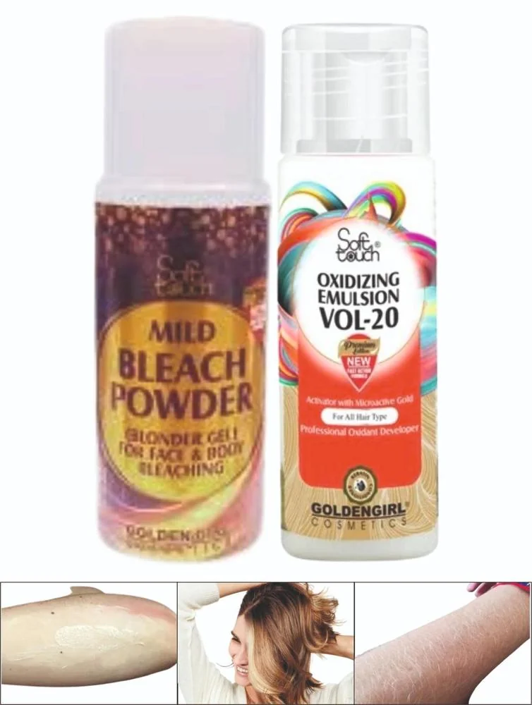Bleach Powder Mild And Oxidizing Emulsion 20 Vol - Pack Of 2