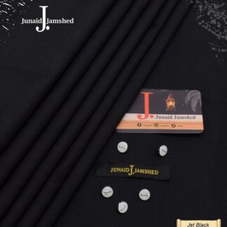 Junaid Jamshed Men's Boski Suit Jet Black 4 Gazz