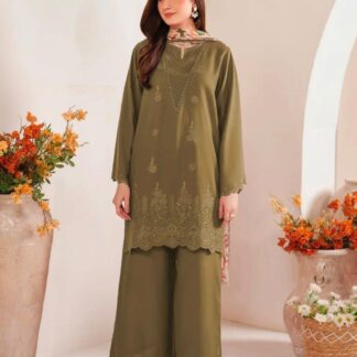 Unstitched Chikankari Lawn Suit for Women with Dupatta