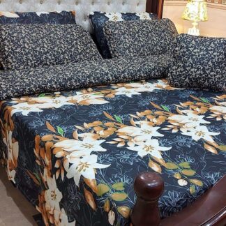 Luxury Floral Cotton Bedding Set for Double Bed