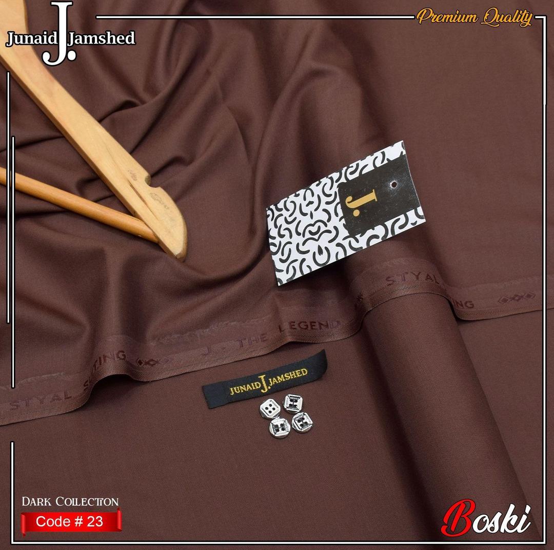 Wash & Wear Plain Brown Suit for Men