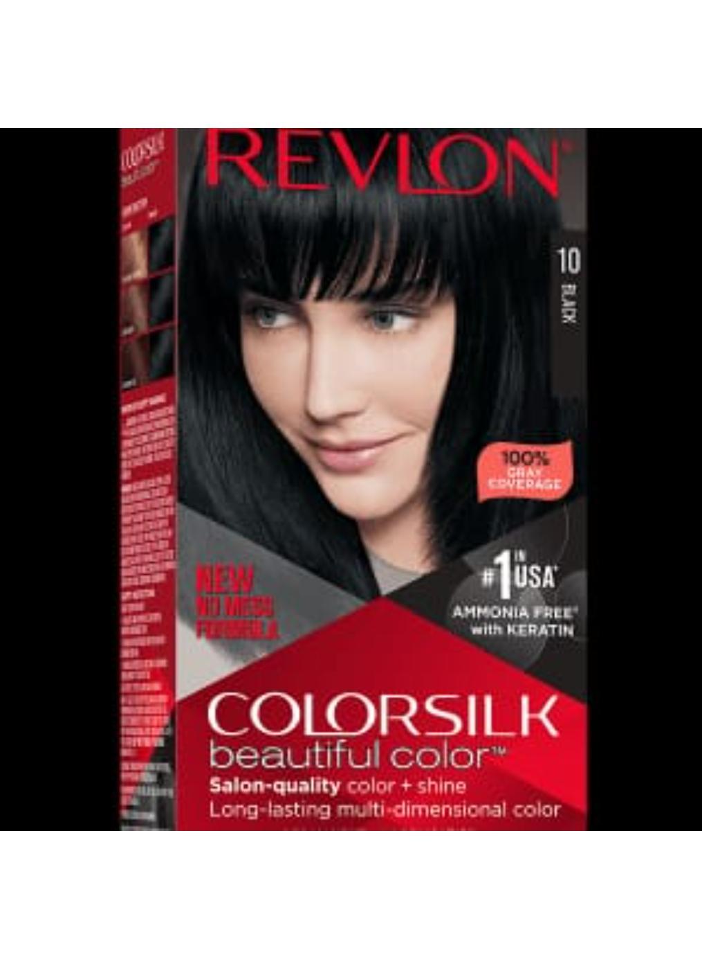 Revlon Colorsilk Black Hair Dye 10 Permanent No Ammonia - Image 2