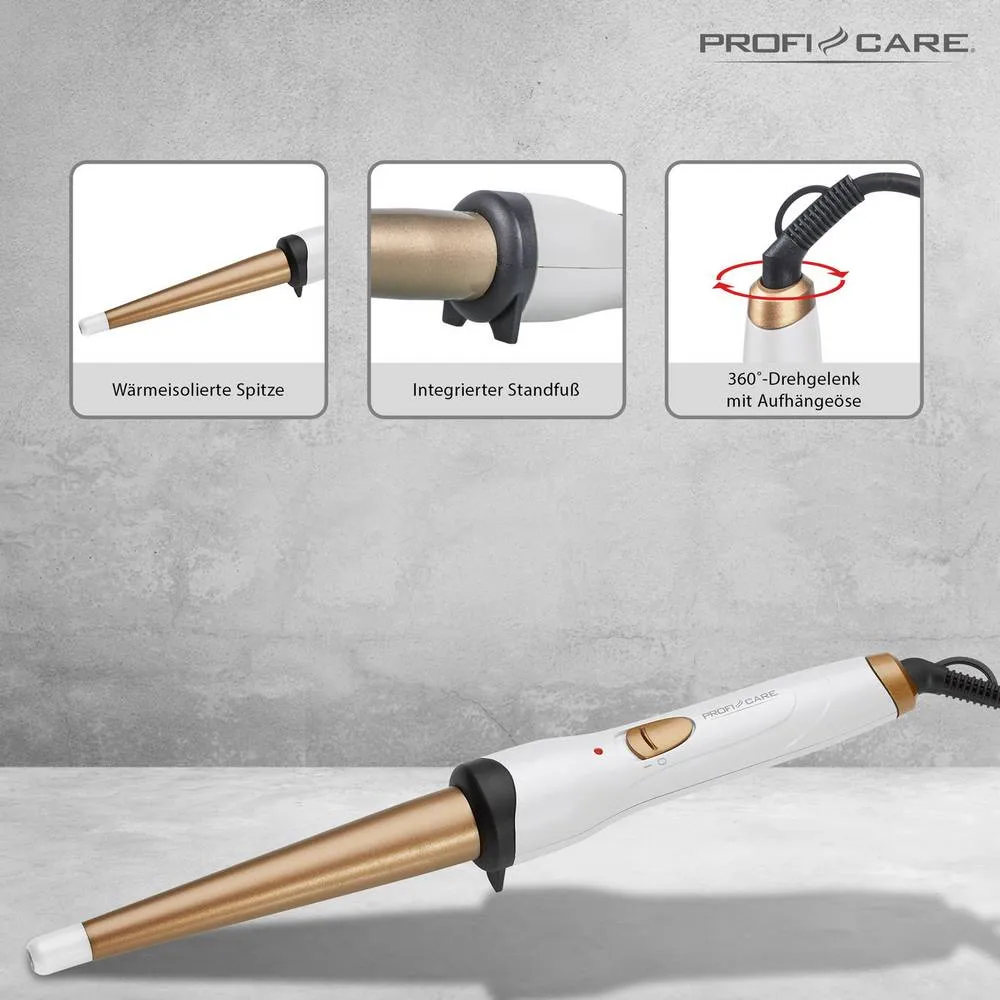 Portable Ionized Curling Iron Rod White 25mm - Image 4