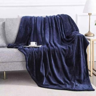 Premium Fleece Blanket 89x90 Inch Double Bed Warm Cozy