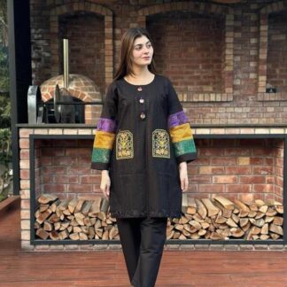 Women Cotton Printed Shirt Trouser Set MZ92900018ZHCT