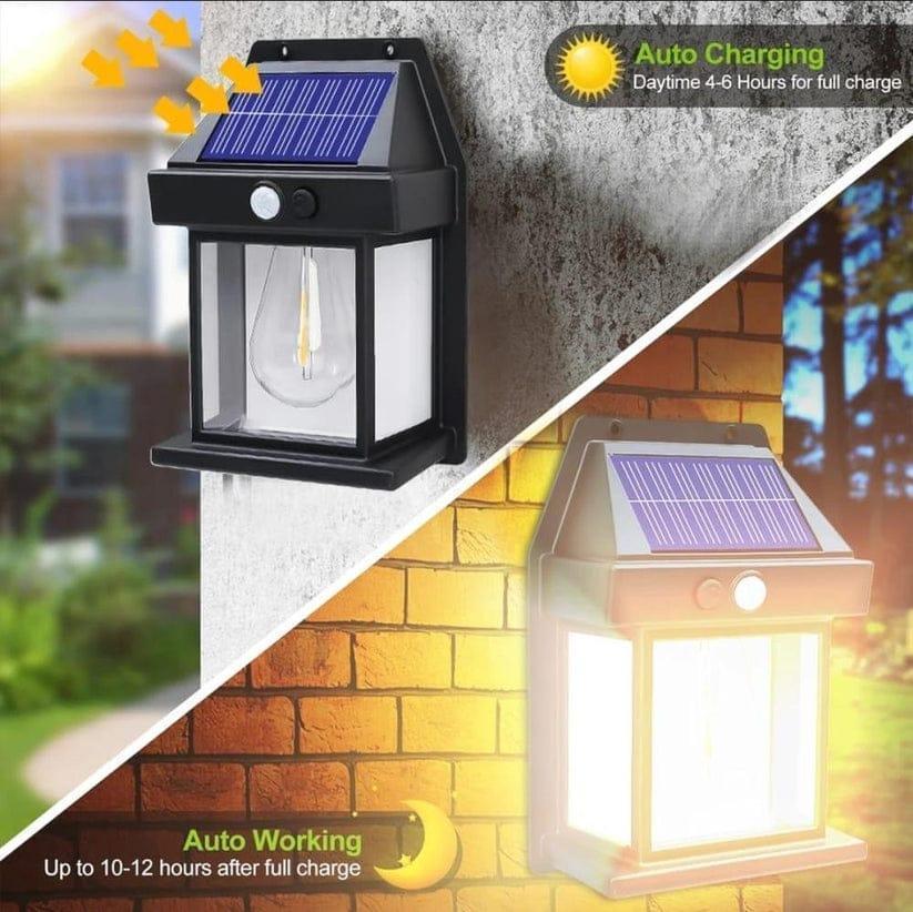 Solar Wall Lamp Split Black ABS Pakistan