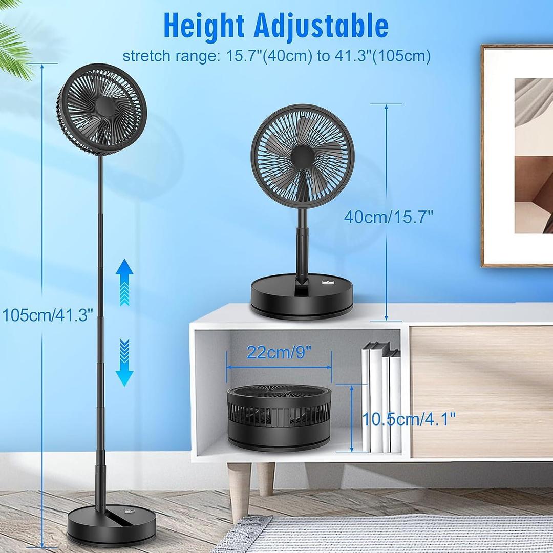Portable Foldable Green Fan 20W Outdoor Use - Image 5