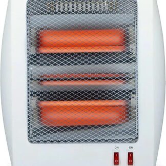 White Stainless Steel Electric Heater 3-Tier Compact
