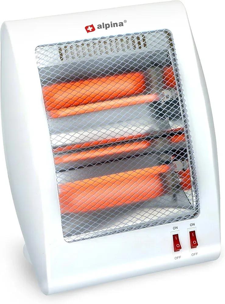 White Stainless Steel Electric Heater 3-Tier Compact - Image 5