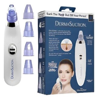 Derma Suction Facial Cleanser 4 Tips ABS Black Bottle