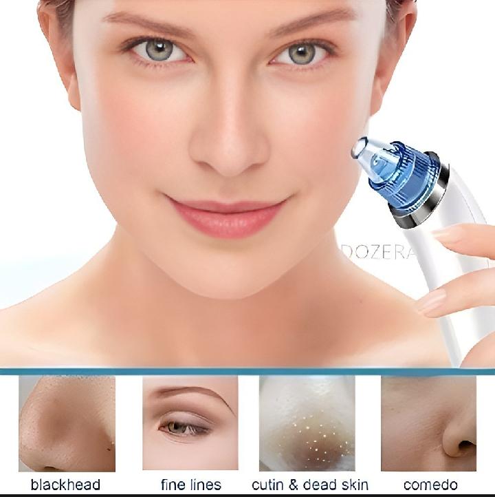 Derma Suction Facial Cleanser 4 Tips ABS Black Bottle - Image 5