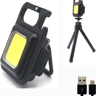 Rechargeable Keychain Light with Magnetic Base & USB-C