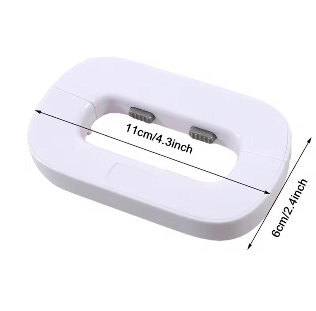 White ABS Plastic Drawer Lock for Kids Safety - Image 2