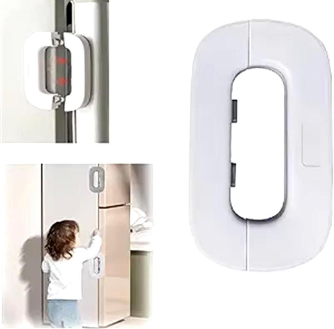 White ABS Plastic Drawer Lock for Kids Safety - Image 6