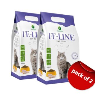 Feline Cat Food Chicken Flavor 1.2kg Pack of 2