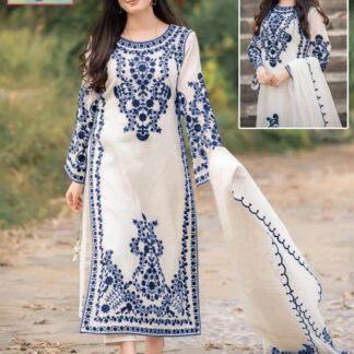 Women's Beautifully Embroidered 3 Pcs Stitched Suit