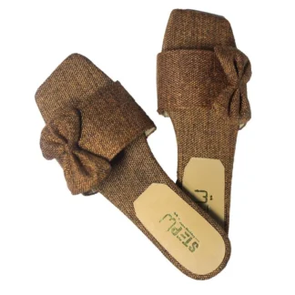 Lightweight Brown Rexine Slippers for Women