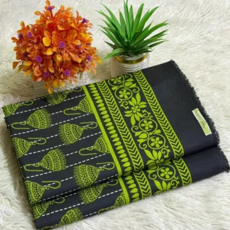 Women Printed Suit Black Lime Green Eid Ramadan Wear