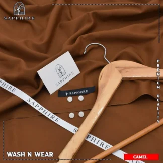 Men's Camel Wash N Wear Suit Premium Quality