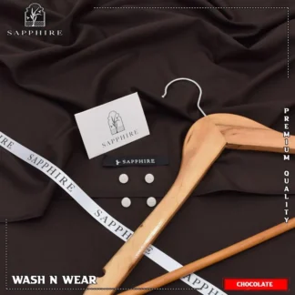 Men's Chocolate Brown Wash N Wear Suit Premium Quality