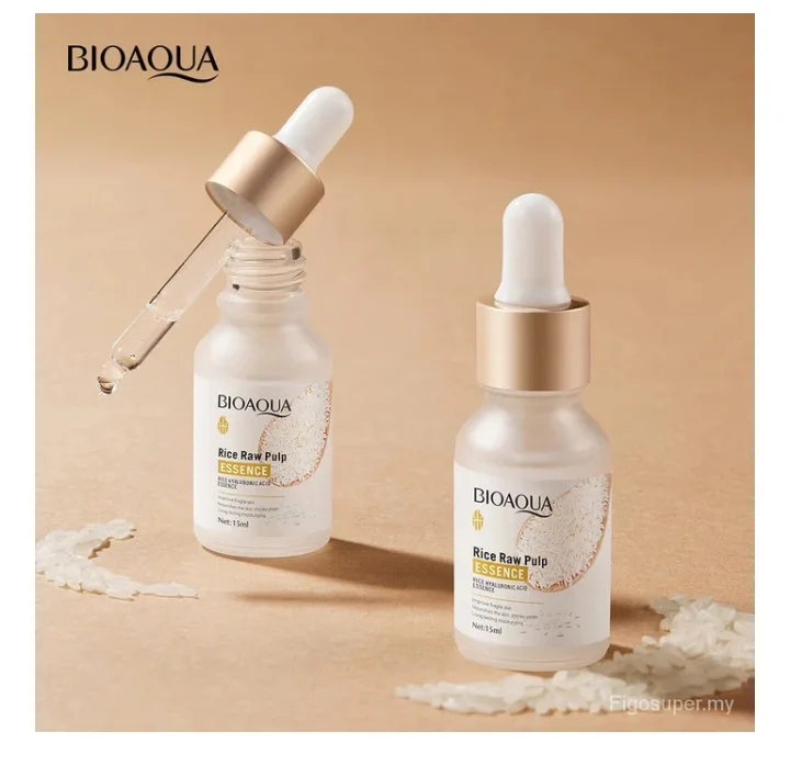 BIOAOUA Hyaluronic Acid Rice Raw Pulp Essence Face Serum 15ml 5
