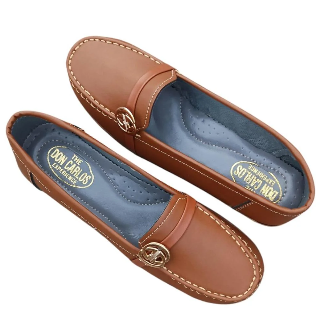 Comfortable Brown Pvc Pumps for Women 3
