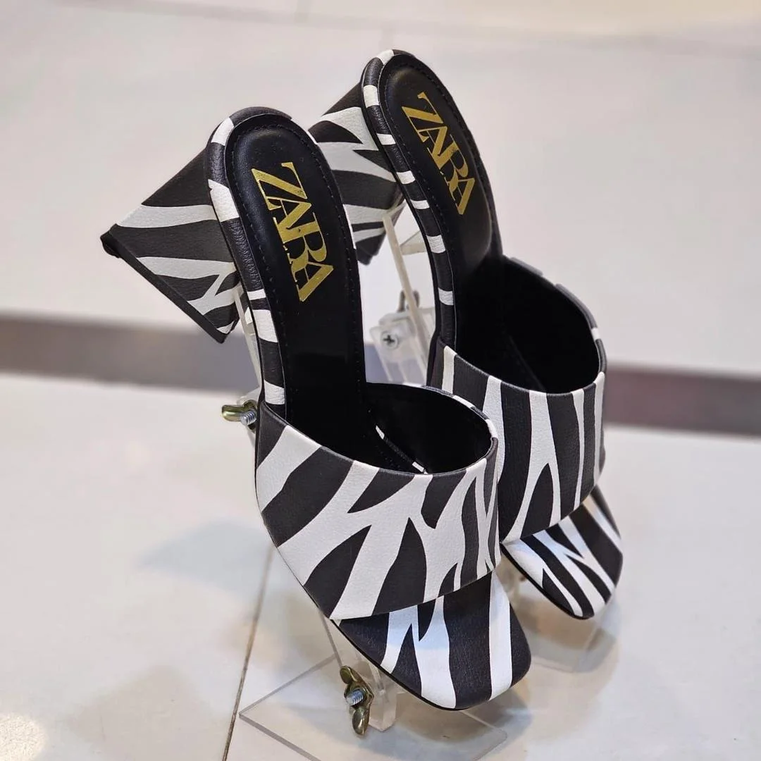 Fancy Women's Multicolor Synthetic Leather Heels Sizes 6-11 4