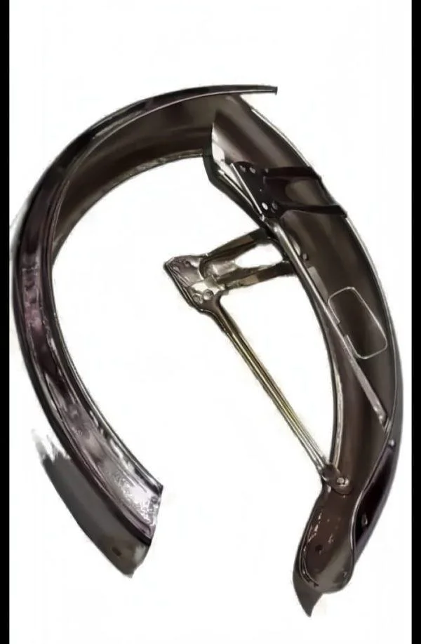 Honda 70cc Mudguard Set Silver Metal 3
