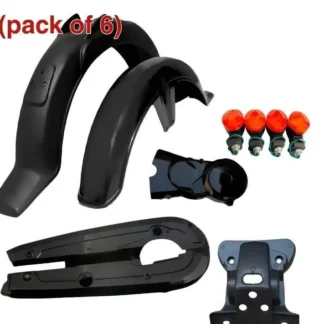 Premium Bike Accessories Kit Black ABS 7-Piece Set