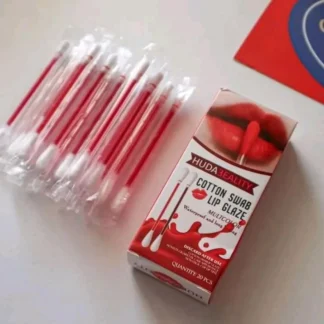 Premium Cotton Swab Lip Gloss Red Waterproof Long Lasting