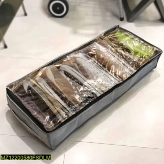 Transparent Shoe Storage Bag Grey Non-Woven Pakistan