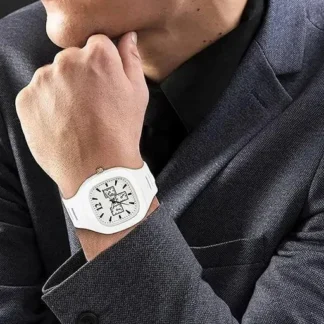 White Silicone Analog Watch For Men - Best Price in Pakistan