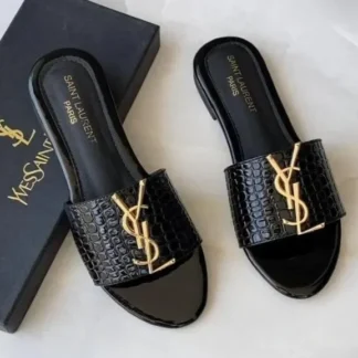 Women Black Slides - Elegant Everyday Wear
