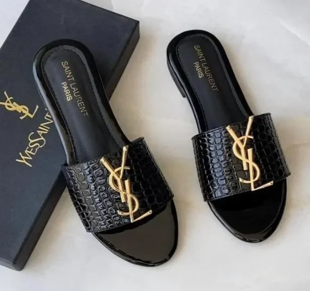 Women Black Slides - Elegant Everyday Wear