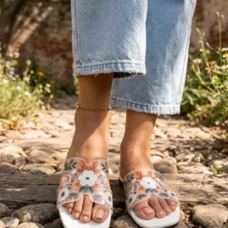 Women's Floral Flat Sandals for Summer Walk